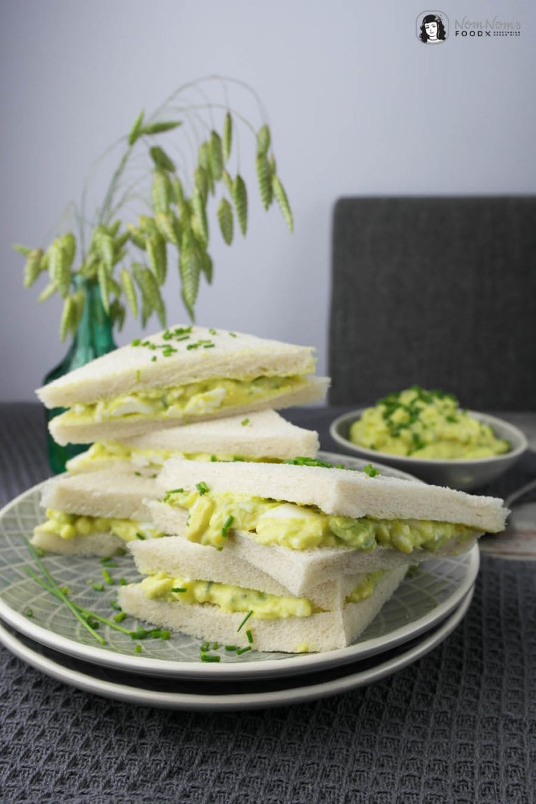 Avocado-Curry-Eiersalat Sandwich - Nom Noms food