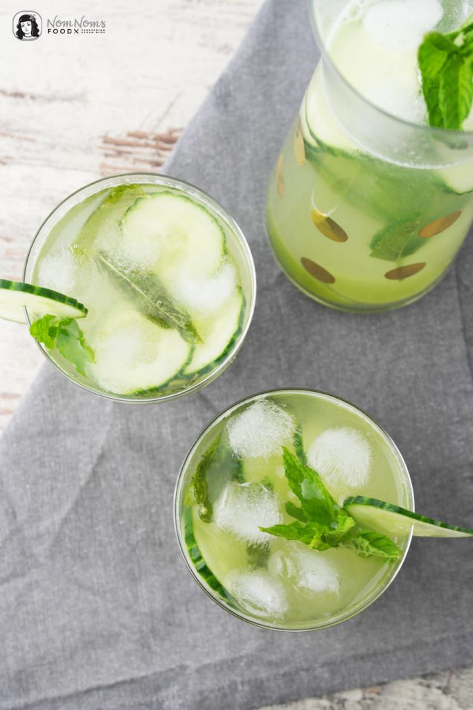 Erfrischende Gurken-Limonade mit Minze - Nom Noms food