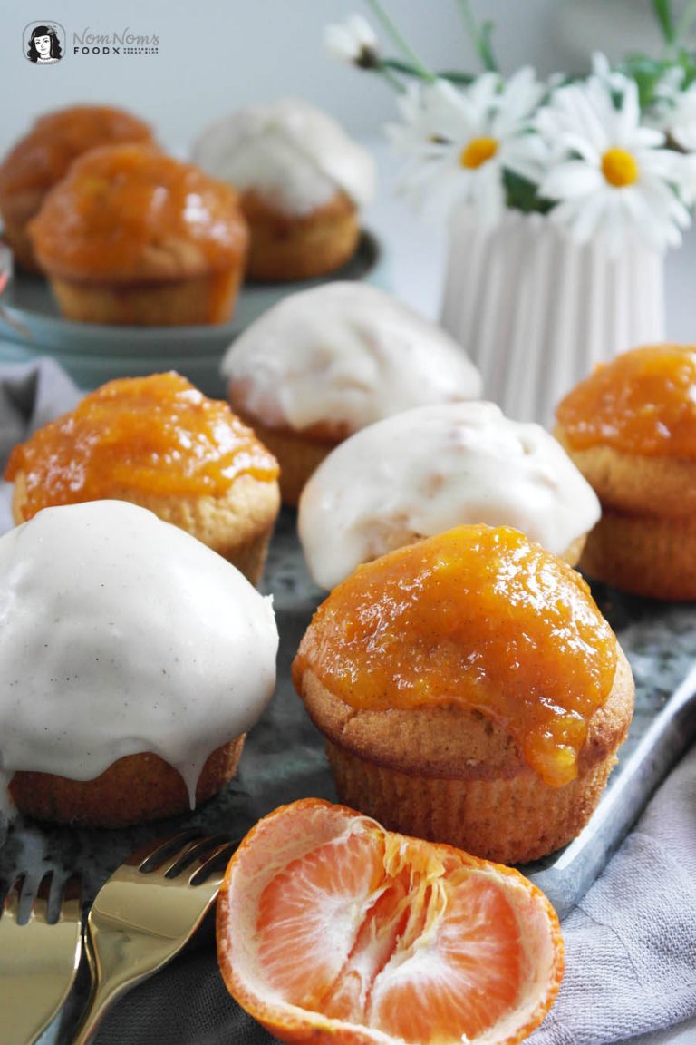 Donut-Muffins mit Mandarinen-Vanille-Marmelade - Nom Noms food Donut-Muffins mit Mandarinen-Vanille-Marmelade - Nom Noms food