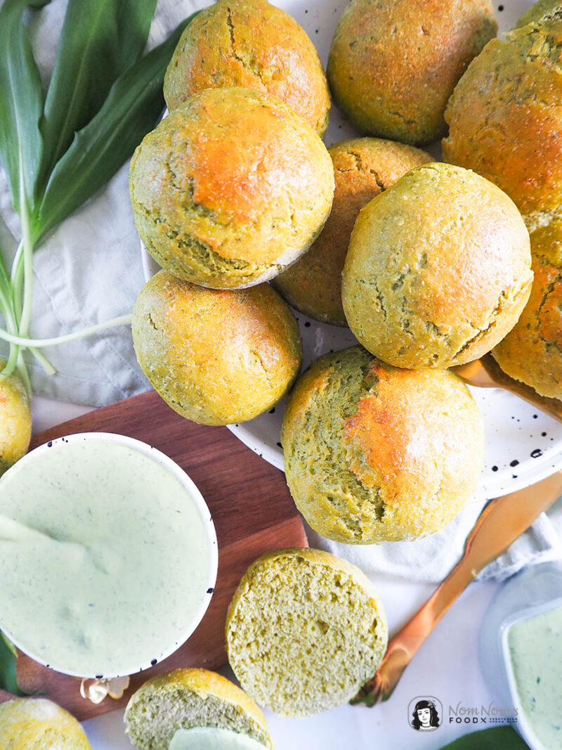 Bärlauch-Kartoffel-Brötchen - Nom Noms food