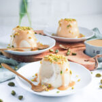 Vegetarische Pistazien Panna Cotta ohne Gelatine