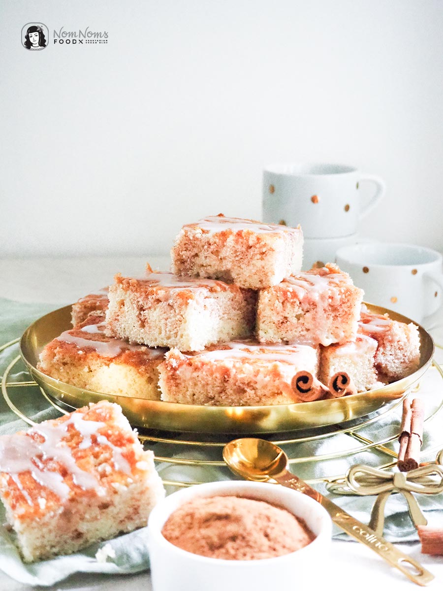 Einfacher Zimtkuchen vom Blech mit Zimt-Zucker