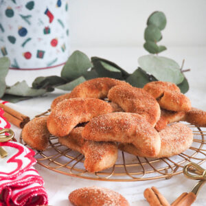 Vegane Zimt-Kipferl Vanillekipferl mit Zimt