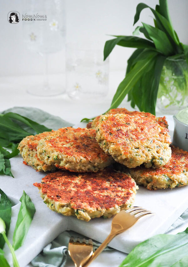 Bärlauch-Käse-Bratlinge mit Haferflocken ❤